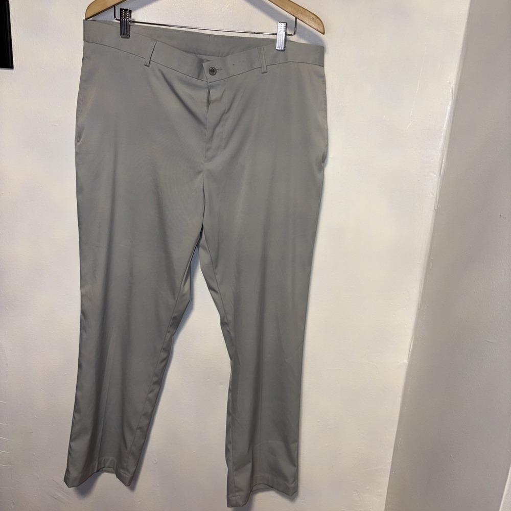 Slazenger Pants Mens 38 X 30 Charcoal Gray Straight Fit Performance Stretch Golf